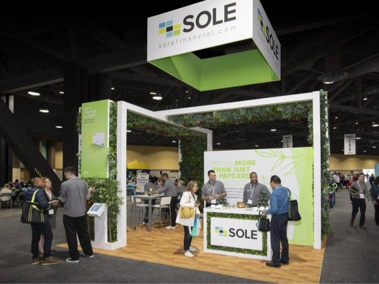 sole twenty by twenty custom exhibit display