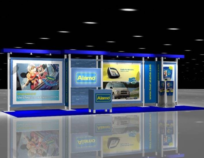 alamo ten by thirty custom exhibit display