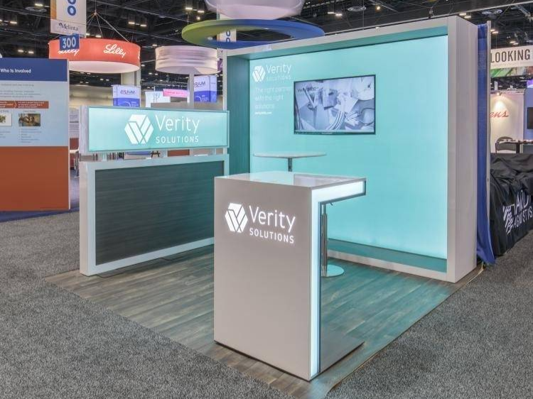 verity ten by ten custom exhibit display