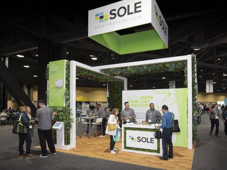 sole twenty by twenty custom exhibit display