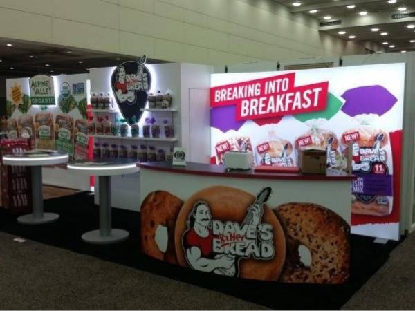 dave's killer bread ten by twenty custom exhibit display
