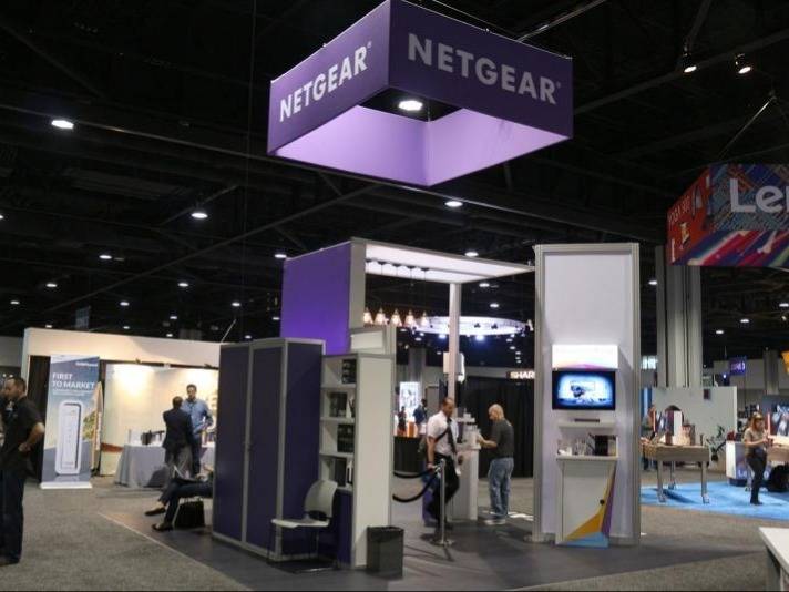 Netgear twenty by twenty custom exhibit display